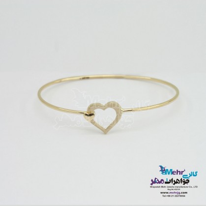 Gold Bracelet - Heart Design-MB1365